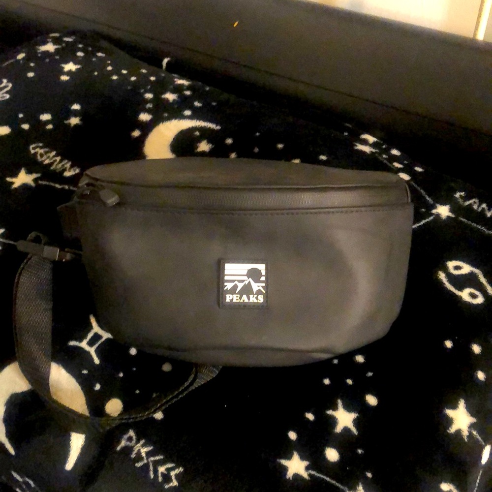 Black faux leather mild closet wear never really used it